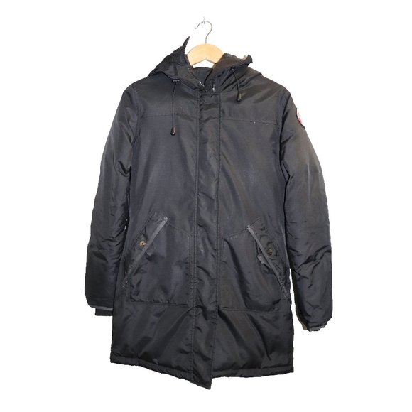 Pajar Black Down Feather Parka Winter Jacket - Picture 1 of 11